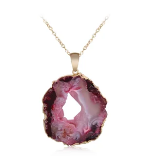 Natural stone pendant - Red