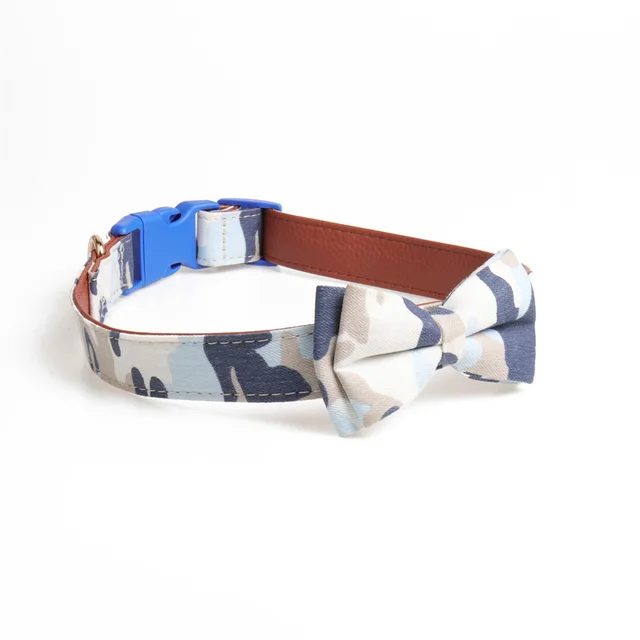 Bowknot traction collar Blue - Shop at LoveMi