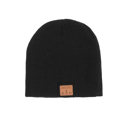Wireless bluetooth knitted hat Blackc - Shop at LoveMi