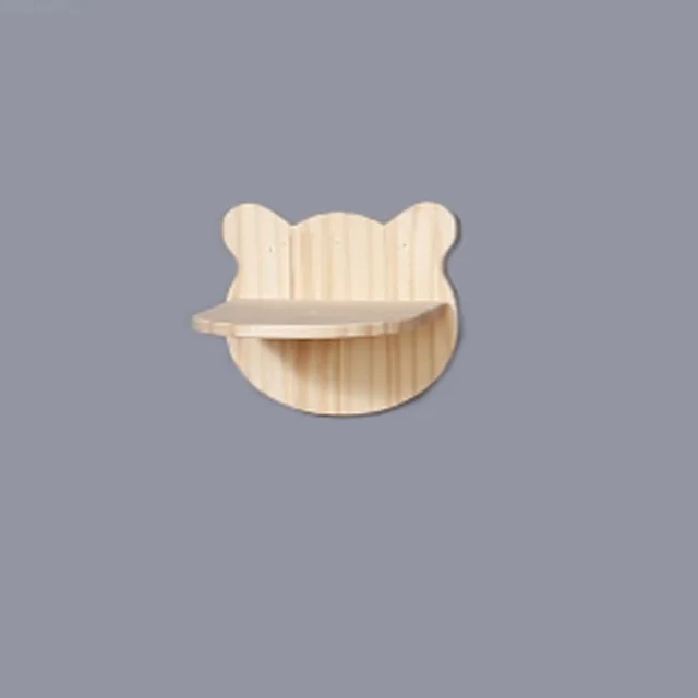 Cat climbing frame solid wood Cat Head Wall Hanging Platform - Shop at LoveMi