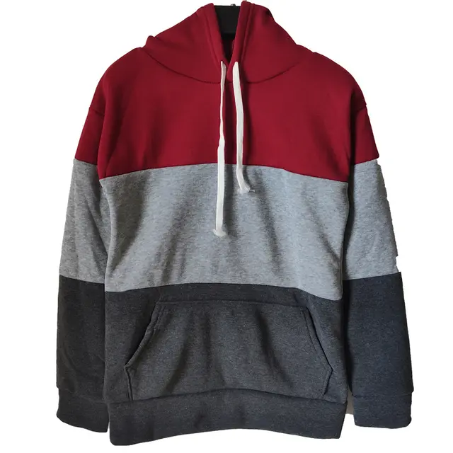 Plush And Thickened Long Sleeve Hoodie Coat Wine Red - Shop at LoveMi
