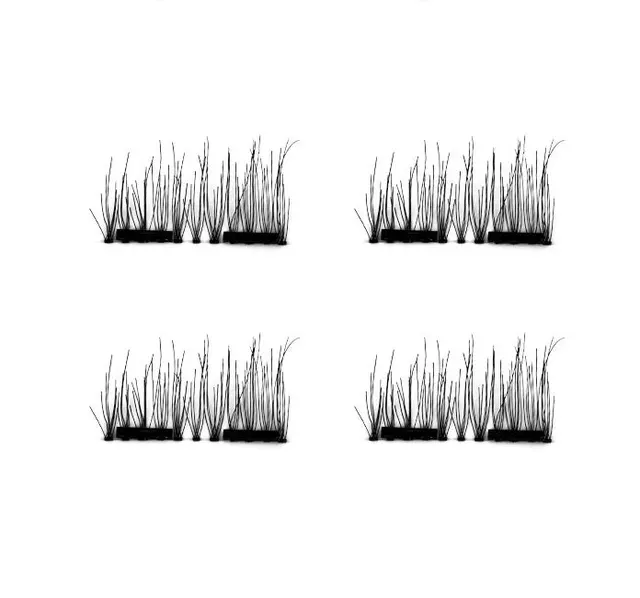 Compatible with Apple, New False Eyelashes 6D Magnetic Eye Lashes Double Magnet Fake EyeLashes Hand Made Strip Lashes cilios posticos Default - Shop at LoveMi