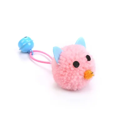 Plush mouse head shaped bell toy Pink - Shop at LoveMi