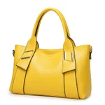 new winter fashion handbags embossed bags Handbag Satchel Bag female winter bag - Yellow