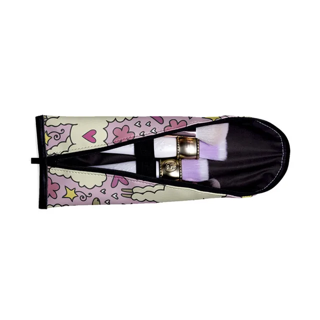Digital printed leather dumpling pen case Purple - Shop at LoveMi