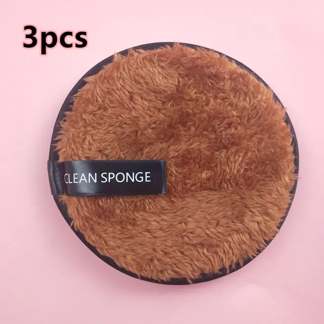 Clear Water Makeup Puff Brown Plain Weave - Shop at LoveMi