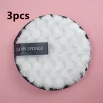 Clear Water Makeup Puff - White Pineapple Pattern