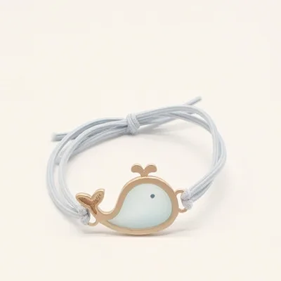 Hair accessories leather case small rubber band Blue - Shop at LoveMi