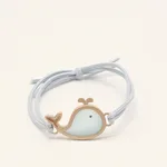 Hair accessories leather case small rubber band - Blue