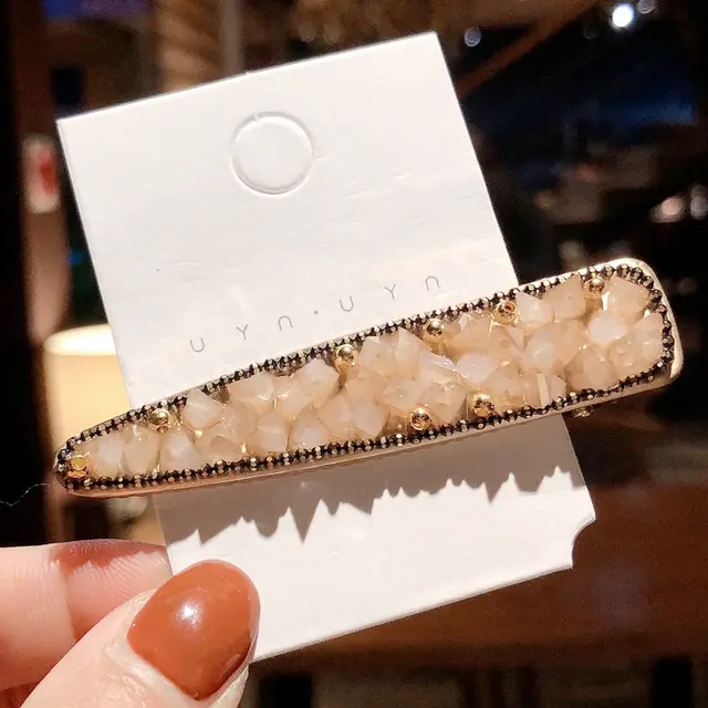 Crystal hair clip rhinestone edge clip 5Style - Shop at LoveMi