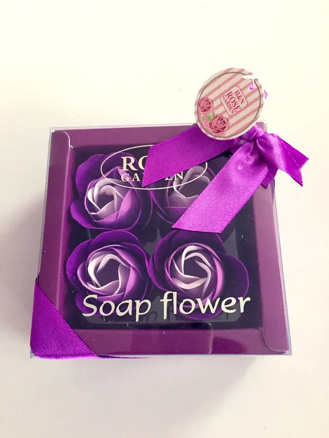 4 Rose Soap Flowers Gift Box For Valentine's Day 7 Style - Shop at LoveMi