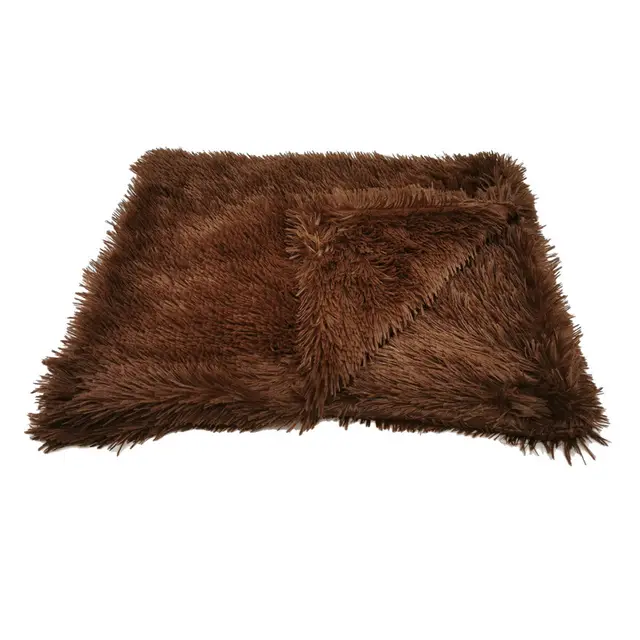 Benepaw Warm Plush Throw Dog Blanket Brown - Shop at LoveMi