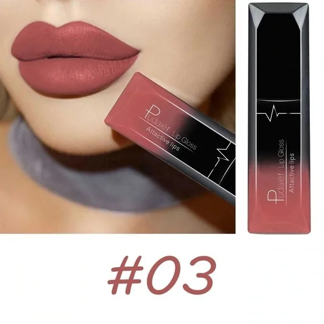 Makeup matte matte lip gloss lipstick 03Color - Shop at LoveMi