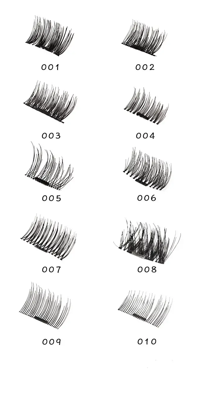 Lightweight magnetic eyelashes can be used repeatedly 3Style - Shop at LoveMi