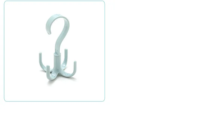 Rotary hanger, scarf, tie, scarf, clothes hanger, multi functional plastic hanger for household use and space saving Blue - Shop at LoveMi