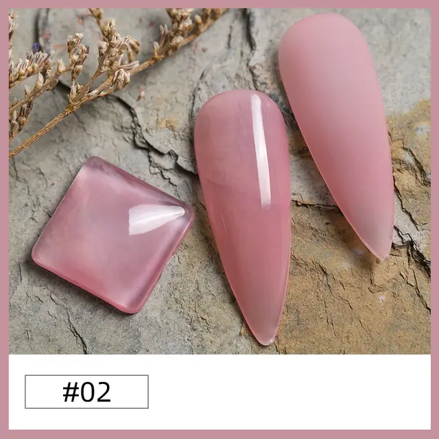 Milkshake Ice Transparent Nude Nail Polish Glue 02 Style - Shop at LoveMi