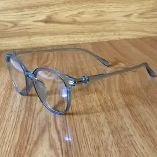 Anti-blue light flat glasses - Blue