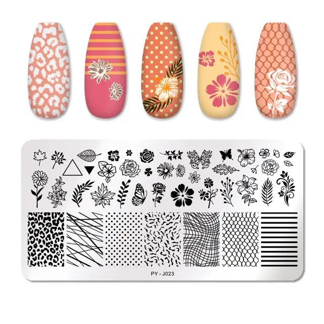 Manicure stainless steel printing plate Style10 - Shop at LoveMi