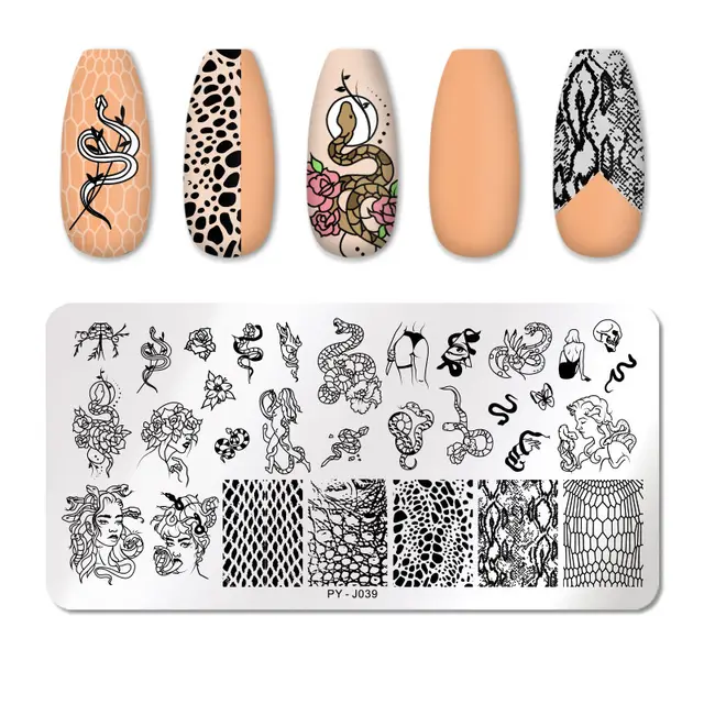 Manicure stainless steel printing plate Style12 - Shop at LoveMi