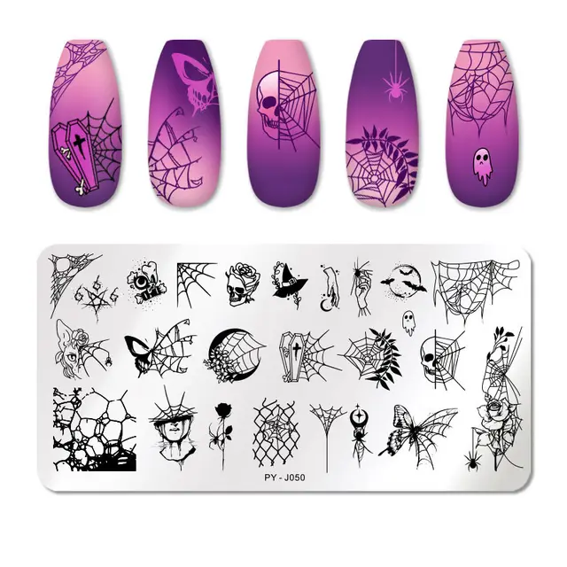 Manicure stainless steel printing plate Style14 - Shop at LoveMi