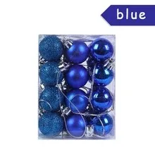 Christmas Decorationled Copper Wire String Lights Battery Box Christmas Decoration Ball Ball Blue - Shop at LoveMi