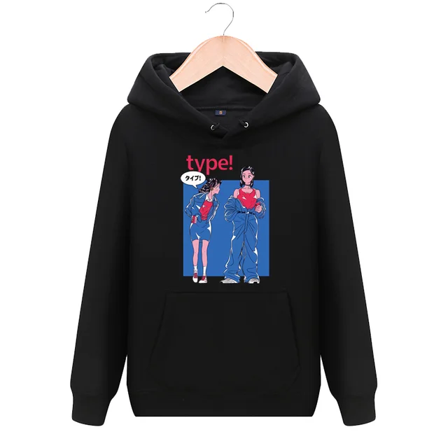 Street retro steam wave sweater Black - Shop at LoveMi