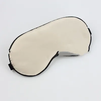 Safety Goggles Pure Silk Sleep Eye Mask Padded Shade Cover Travel Relax Aid Blindfold New Beige - Shop at LoveMi