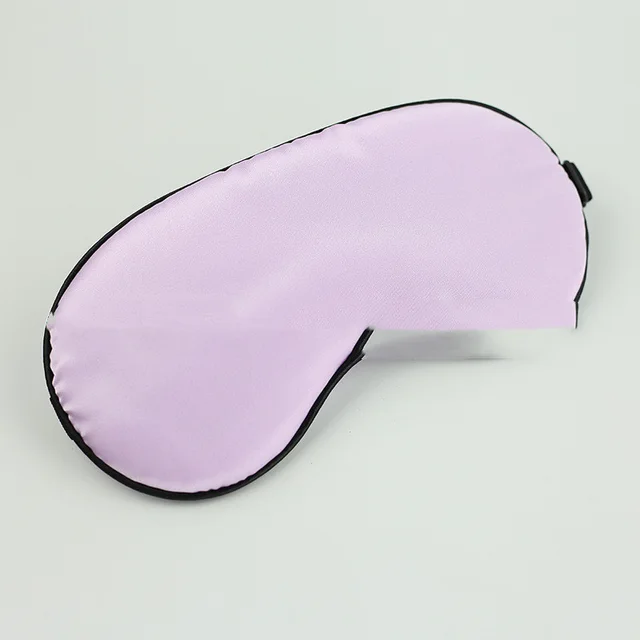 Safety Goggles Pure Silk Sleep Eye Mask Padded Shade Cover Travel Relax Aid Blindfold New Lilac Colour - Shop at LoveMi