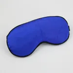 Safety Goggles Pure Silk Sleep Eye Mask Padded Shade Cover Travel Relax Aid Blindfold New - Royal Blue