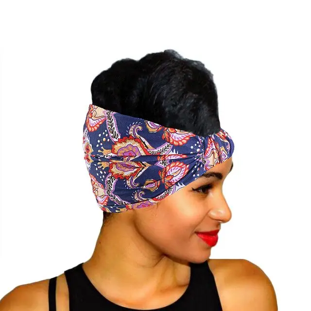 African Pattern Print Headband For Women Twist Style 184B Rb Heart - Shop at LoveMi
