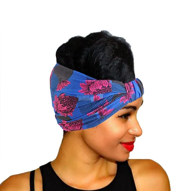 African Pattern Print Headband For Women Twist Style 184B Rb Hpk - Shop at LoveMi