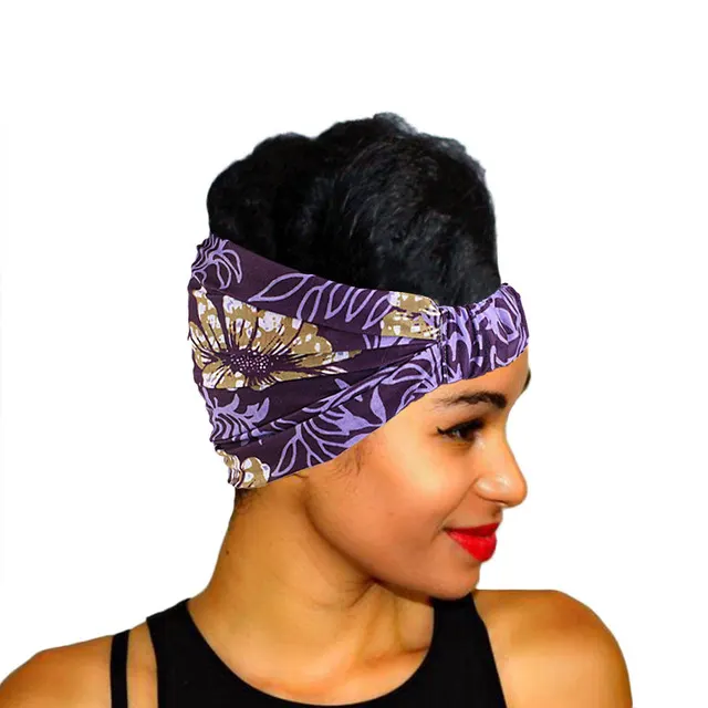 African Pattern Print Headband For Women Twist Style 184B Ye Pl - Shop at LoveMi