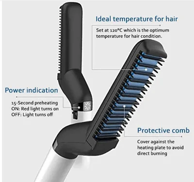 Electric Brush Beard Comb Eu - Shop at LoveMi