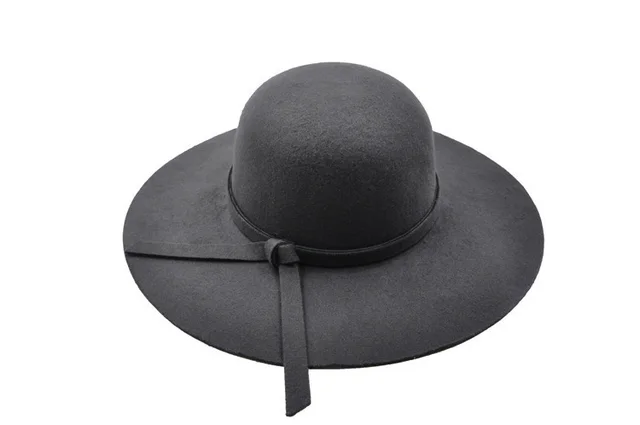 Jazz Hat Female Spring And Autumn Winter Dark Grey - Shop at LoveMi