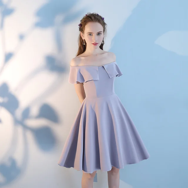 Pink Short Sisters Bridesmaid Dress Purple - Shop at LoveMi