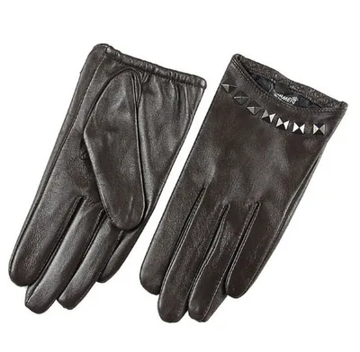 Ladies spring and autumn leather gloves Brown - Shop at LoveMi