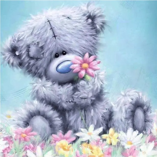 Lovely diamond bear painting 60X60Cm - Shop at LoveMi