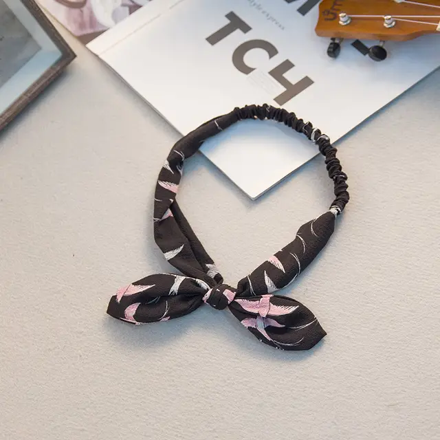 Big bow tie bunny ears headband 12 Style - Shop at LoveMi