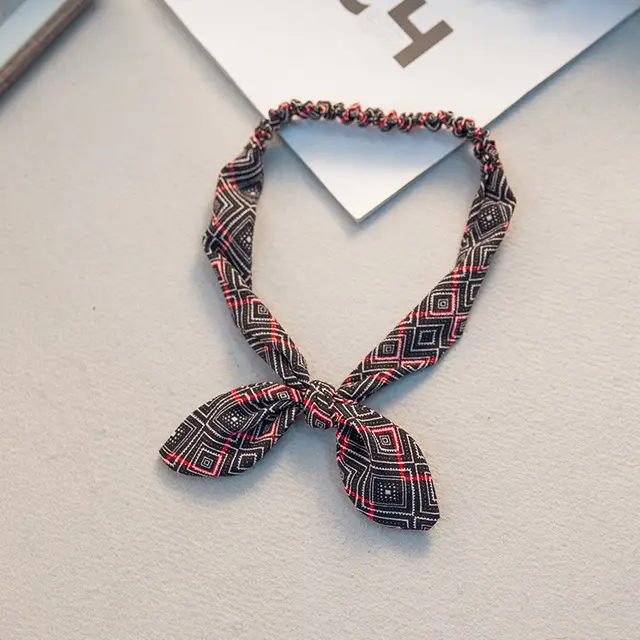 Big bow tie bunny ears headband 59 Style - Shop at LoveMi