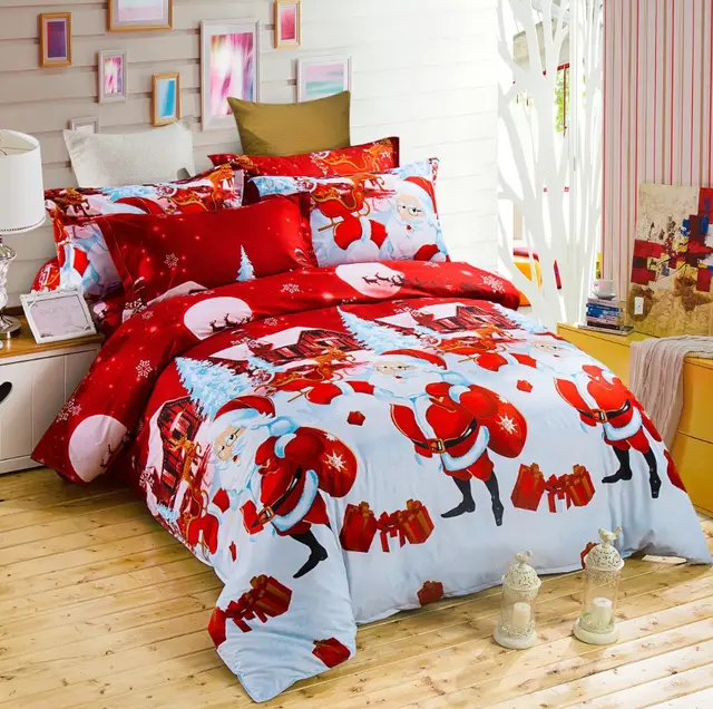 3D bed four piece suit Red - Shop at LoveMi