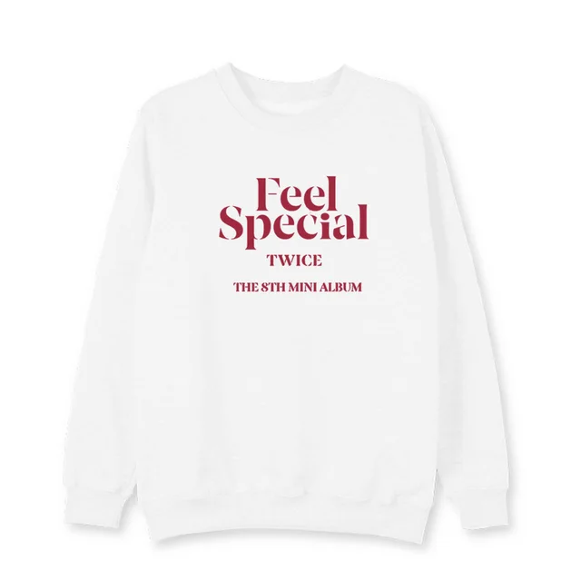 Fleece crew neck sweater coat Plus Velvet White - Shop at LoveMi