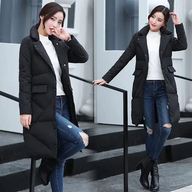 Lightweight down collar cotton jacket suit tide Black - Shop at LoveMi