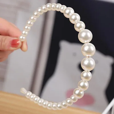 Hand nailed pearl all match headband 1Style - Shop at LoveMi