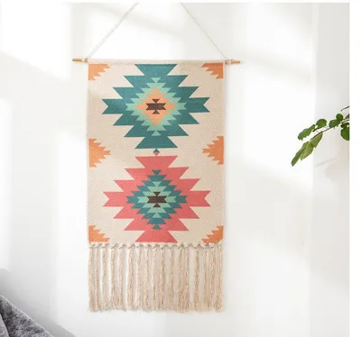 Nordic tapestry decoration hand woven cotton Style4 - Shop at LoveMi