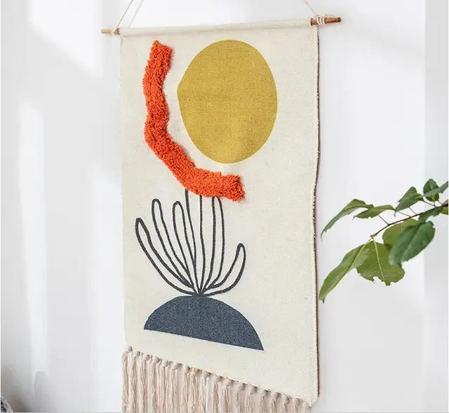 Nordic tapestry decoration hand woven cotton Style5 - Shop at LoveMi