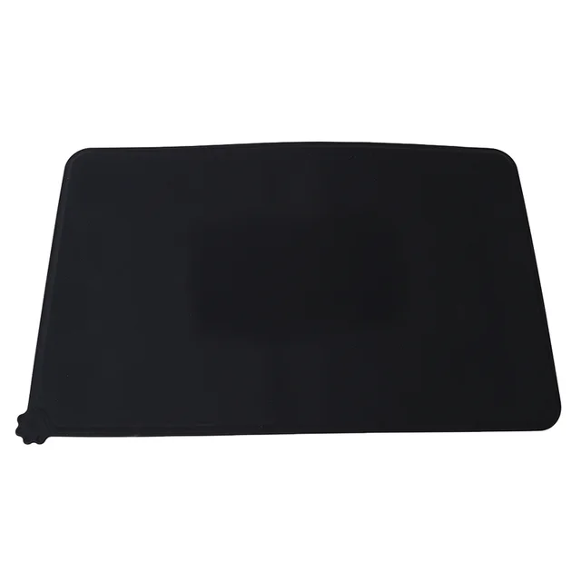Solid Color Silicone Pet Food Mat Black - Shop at LoveMi