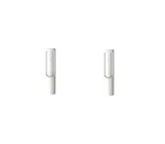 Rotating Cylinder Sticker Roller Electrostatic Brush Hair Removal Artifact Pet Hair Removal Brush Clothes Sticky Brush Hair Remover - White 2Pcs