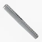 Space aluminum haircut comb high-grade metal comb - Silver