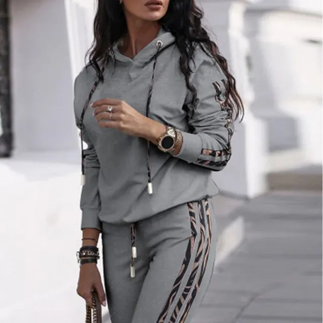 Fashion Casual Two Piece Sportswear Grey - Shop at LoveMi