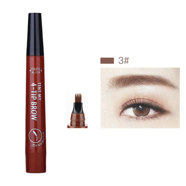 Four wild eyebrow pencil liquid eyebrow pencil Red Brown - Shop at LoveMi